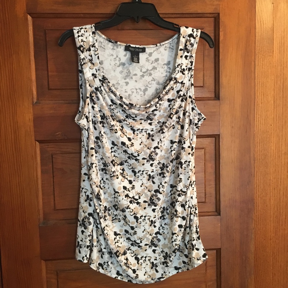 EUC WHITE HOUSE BLACK MARKET Floral Blouse